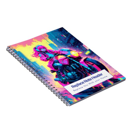 Personalized Anime Themed Notebook ノートブック (右側)