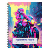 Personalized Anime Themed Notebook ノートブック (正面)