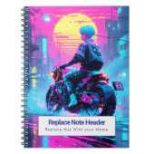 Personalized Anime Themed Notebook ノートブック (正面)