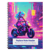 Personalized Anime Themed Notebook ノートブック (正面)