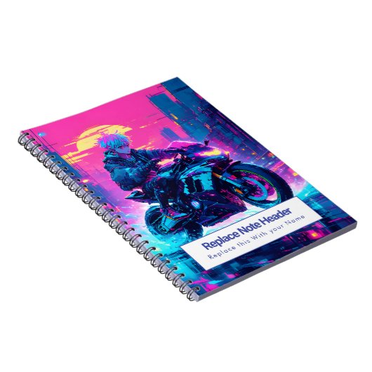 Personalized Anime Themed Notebook ノートブック (右側)