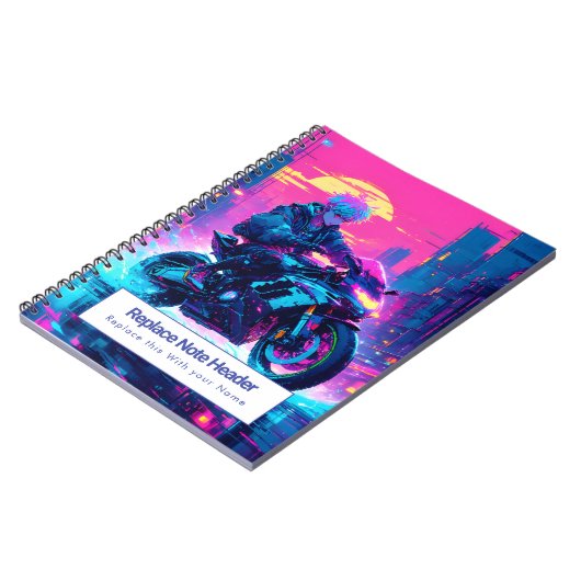 Personalized Anime Themed Notebook ノートブック (左側)