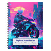 Personalized Anime Themed Notebook ノートブック (正面)