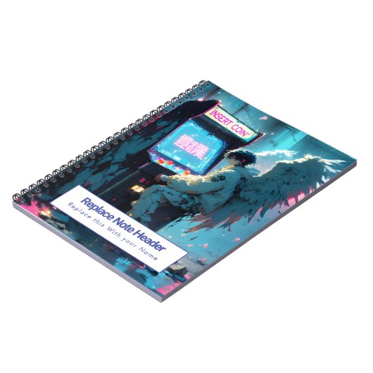 Personalized Anime Themed Notebook ノートブック (左側)