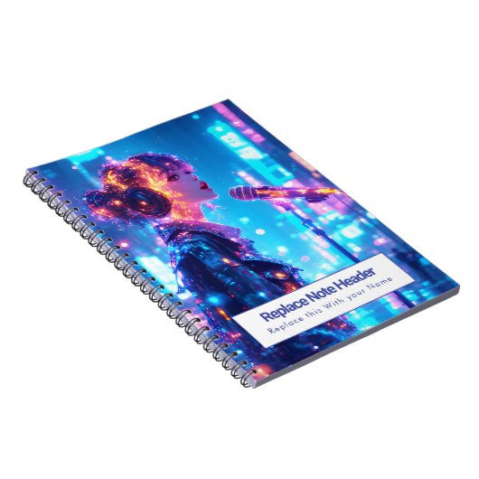 Personalized Anime Themed Notebook ノートブック (右側)