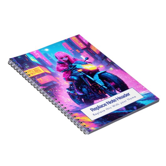 Personalized Anime Themed Notebook ノートブック (右側)