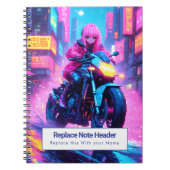 Personalized Anime Themed Notebook ノートブック (正面)