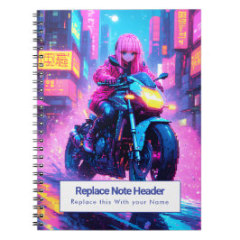 Personalized Anime Themed Notebook ノートブック