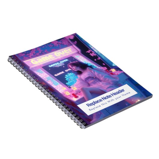Personalized Anime Themed Notebook ノートブック (右側)