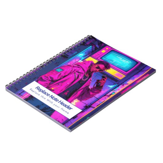 Personalized Anime Themed Notebook ノートブック (左側)
