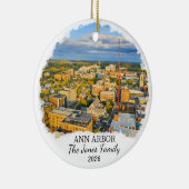 Personalized Ann Arbor Ornament, Custom Michigan セラミックオーナメント (右)