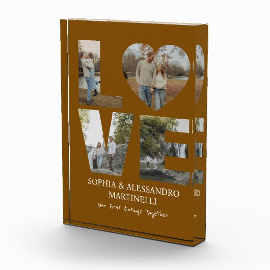 Personalized Anniversary Photo Block フォトブロック (右)