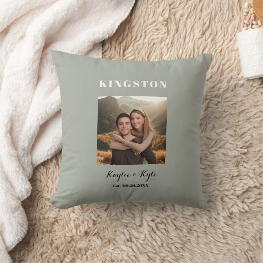 Personalized Anniversary Photo Keepsake   クッション (ブランケット)