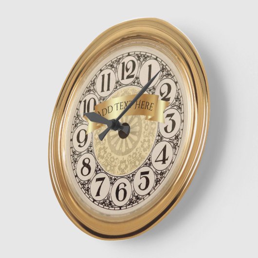 Personalized Anniversary Wall Clock ラージ壁時計 (傾斜)