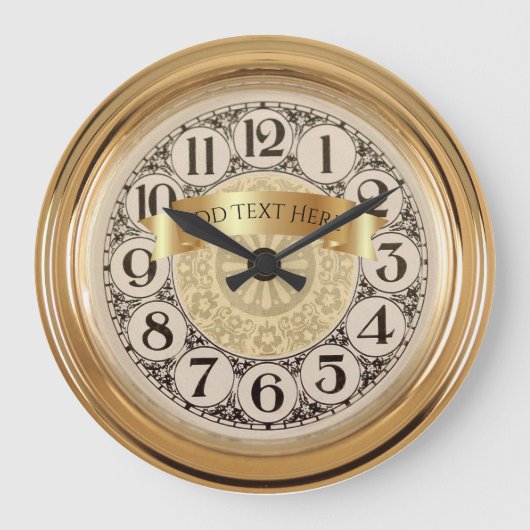 Personalized Anniversary Wall Clock ラージ壁時計 (正面)