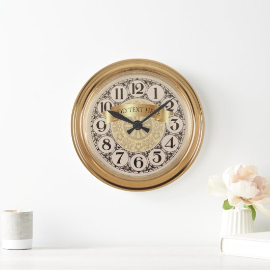 Personalized Anniversary Wall Clock ラージ壁時計 (ホーム)