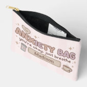 Personalized Anxiety Bag Panic Pouch Makeup Bag アクセサリーポーチ (見開き)