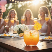 Personalized Apperol Bachelorette Party  ステムなしワイングラス