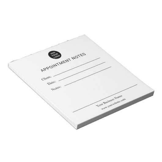Personalized Appointment Notes Notepad ノートパッド (アングル)