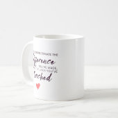 Personalized Appreciation Quote コーヒーマグカップ (正面左)