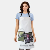 Personalized Apron for Animal Lovers エプロン (着用した状態)