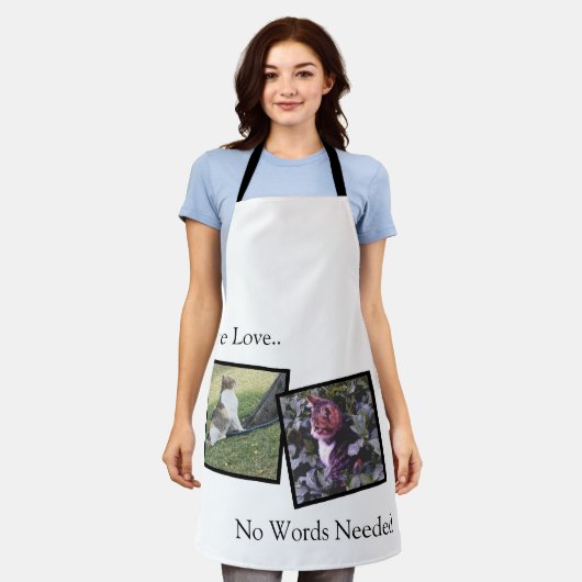 Personalized Apron for Animal Lovers エプロン (着用した状態)