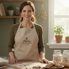 Personalized apron Oven apron Gift for mom baker スタンダードエプロン