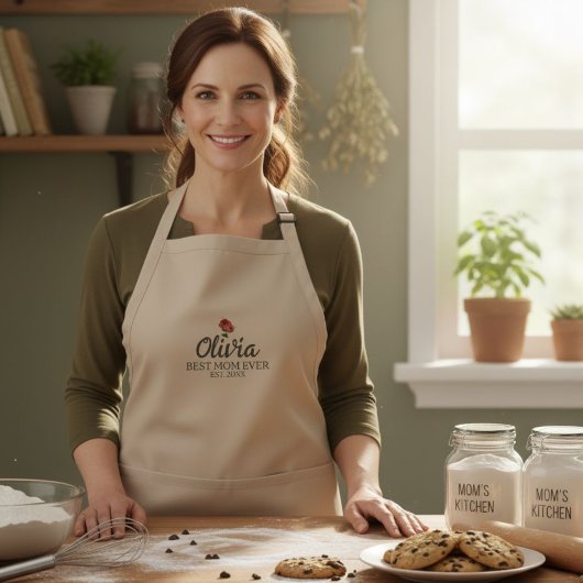 Personalized apron Oven apron Gift for mom baker  スタンダードエプロン