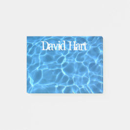 Personalized Aqua Blue Swimming Pool ポストイット