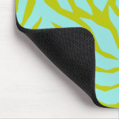 Personalized Aqua Palm Leaf Mouse Pad マウスパッド (コーナー)