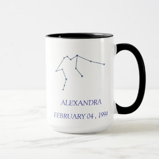 Personalized Aquarius Constellation Mug - Custom S マグカップ