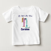 Personalized Aquarius Zodiac Impressionist Toddler ベビーTシャツ (正面)