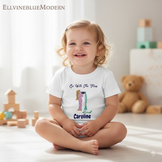 Personalized Aquarius Zodiac Impressionist Toddler ベビーTシャツ