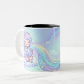 Personalized Aquarius Zodiac Photo Mug ツートーンマグカップ (正面左)