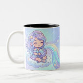 Personalized Aquarius Zodiac Photo Mug ツートーンマグカップ (左)