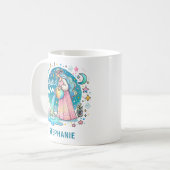 Personalized Aquarius Zodiac Water Bearer  コーヒーマグカップ (正面左)