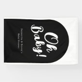 Personalized Arch Oh Baby Photo Wall Shower Banner 横断幕 (横)