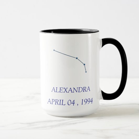 Personalized Aries Constellation Mug - Custom Zodi マグカップ (右)