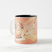 Personalized Aries Zodiac Mug ツートーンマグカップ (正面左)