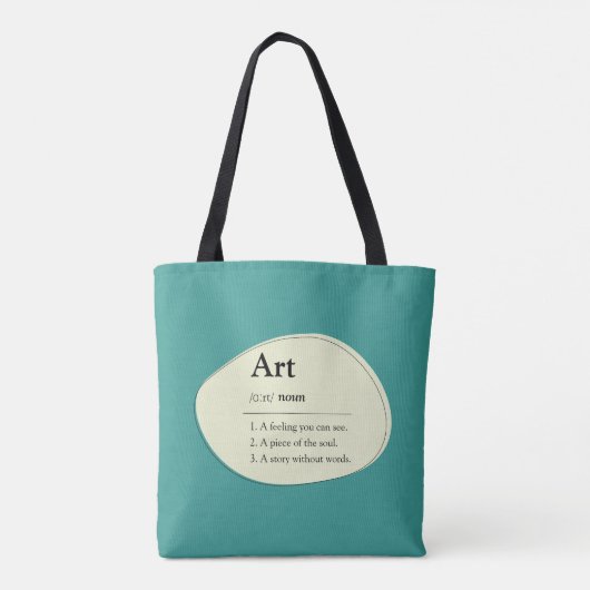 Personalized Art Definition Tote Bag トートバッグ (裏面)