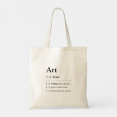 Personalized Art Definition Tote Bag トートバッグ (裏面)