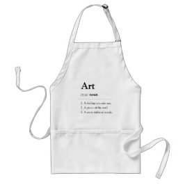 Personalized Art Dictionary Definition Apron スタンダードエプロン