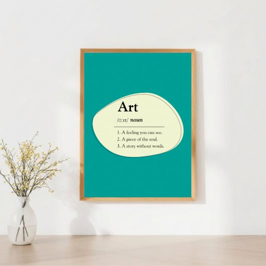 Personalized Art Dictionary Definition Poster ポスター
