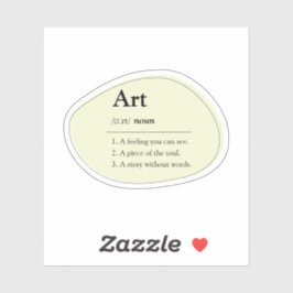 Personalized Art Dictionary Definition Sticker シール