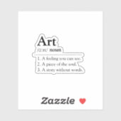 Personalized Art Dictionary Definition Sticker シール (シート)