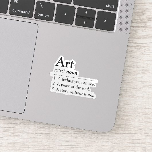 Personalized Art Dictionary Definition Sticker シール (詳細)