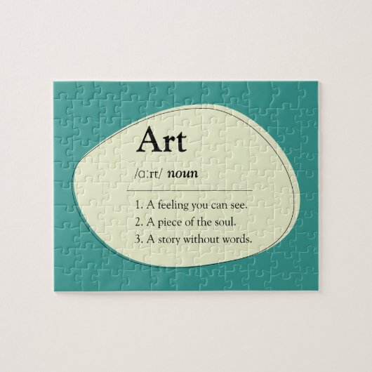 Personalized Art Dictionary Jigsaw Puzzle ジグソーパズル (横)