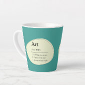 Personalized Art Dictionary Style Coffee Mug カフェラテマグ (左アングル)