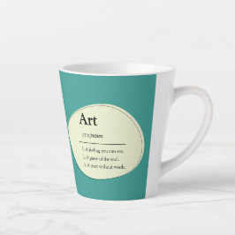 Personalized Art Dictionary Style Coffee Mug カフェラテマグ