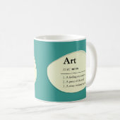 Personalized Art Dictionary Style Coffee Mug コーヒーマグカップ (正面右)